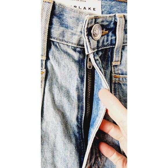 SLVRLAKE Savior Cargo High-Rise Straight Jeans Salt Flats Blue 24 NWOT - Picture 10 of 12